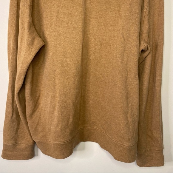 Men's Lands End Brown Pull Over Quarter Zip Sweater Size XL Business Casual - Picture 9 of 14